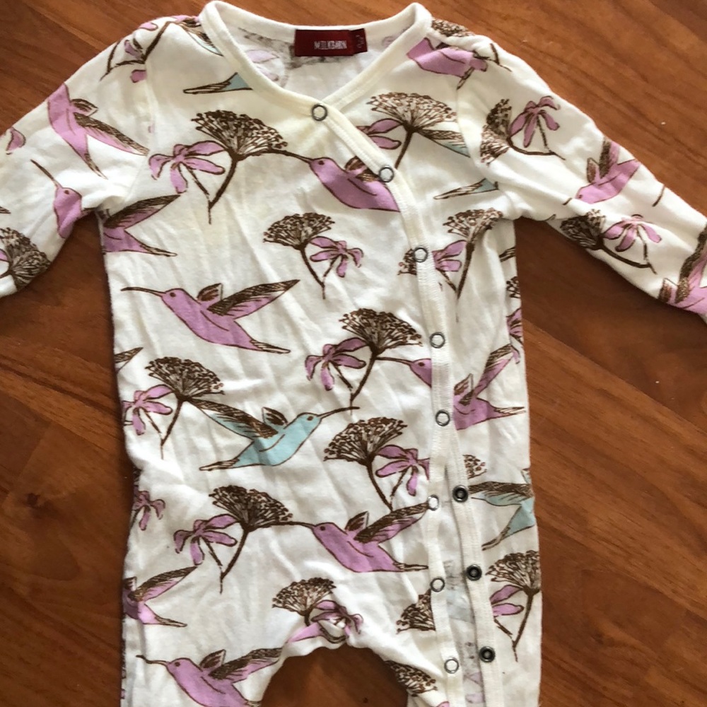 Milkbarn | Footie button up pajamas